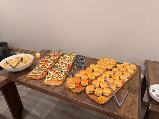 You've got to try our buffet style luncheon options for your next company party!