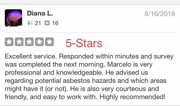 5-Stars Review from a Client!