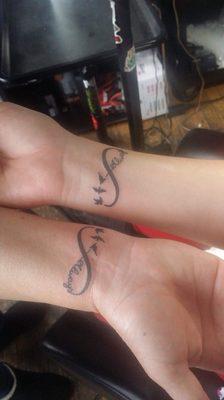 Mom and daughter tattoo