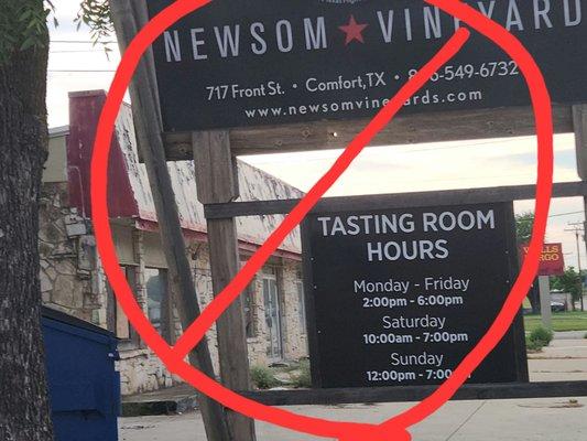 Thumbs down for Newsom Vineyards in Comfort, TX