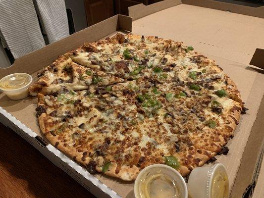 Philly Cheesesteak Pizza