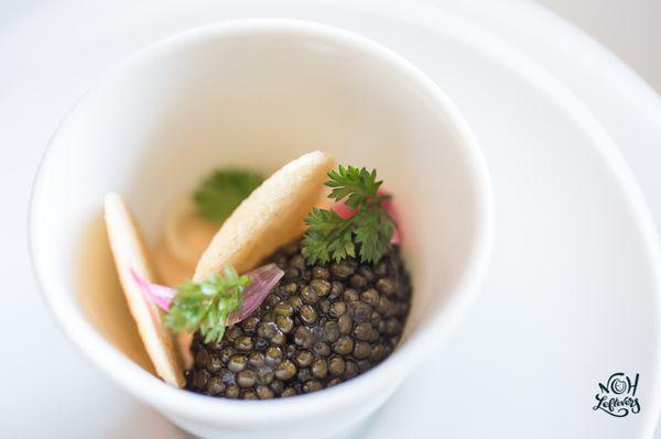 Royal Ossetra Caviar | Maine Lobster | Brioche Melba | Pickled Pearl Onion