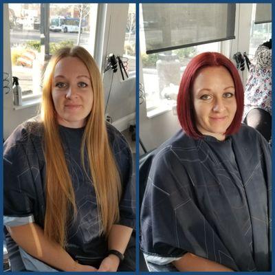 Cut and color transformation!!