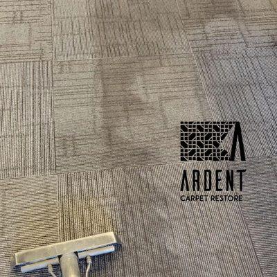 Heavily soiled, commercial carpet cleaning