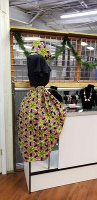 Top skirt n head wrap  by e Fashions