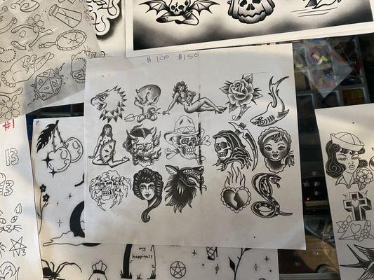 Some flash tattoos I was thinking about getting