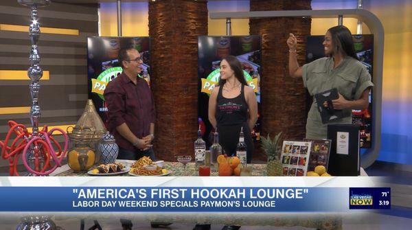 Las Vegas PR Firm in studio with Paymon's Lounge