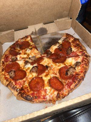 Medium Pepperoni and Sausage Pizza