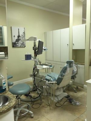 Very nice dental space with cute decor!