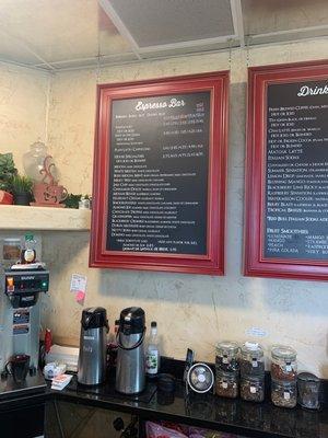 Coffee Menu