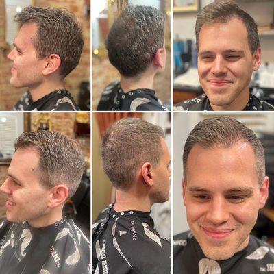 Handsome, Handsome,Handsome!!!! #barber #grooming #barbershop #menssalon #menshair #lakeforest #thewellgroomedman