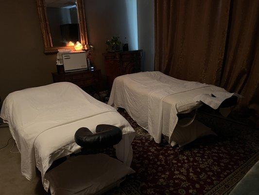 Couples massage room