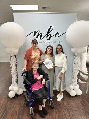 Mom, grandma, bride and matron of honor 3