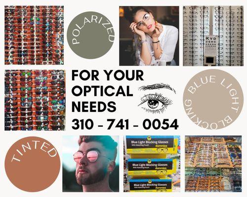 New year, new vision! Just bring your current prescription in to discuss your optical needs and options!