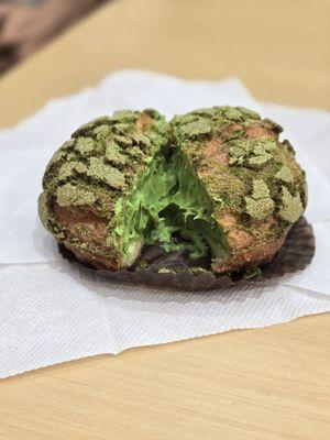 Matcha cream puff