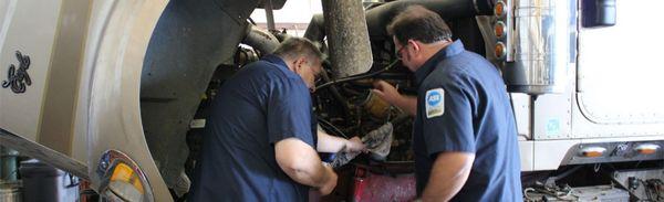 Owner Gary Sapp and one of our ASE Certified Mechanics hard at work!