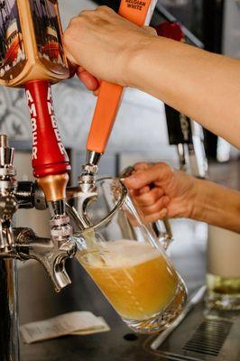 Beer on tap