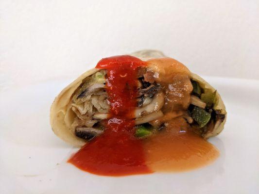 Portabello Mushroom Burrito