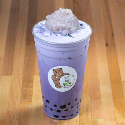 Taro Milk Tea with Boba