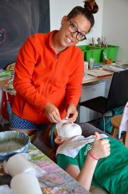 making plaster masks