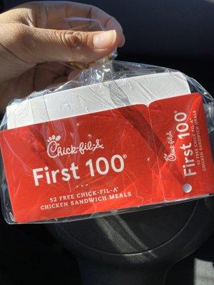 Free Chick-fil-A for a year