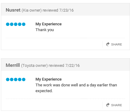 More awesome reviews by autobody-review.com