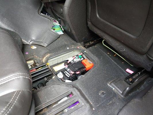 Wow, they are putting batteries in the back seat. Who knew? Not me.