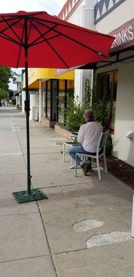 Side walk seatings