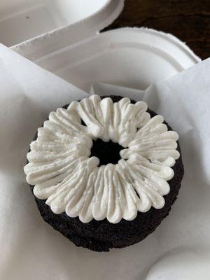 Vegan chocolate donut