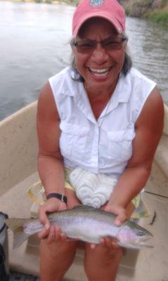 Last and biggest catch of the day floating on the North Platte, Gray Reef, near Alcova, WY!!