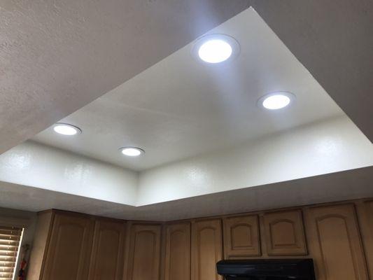 Remove your old florescent lights and install led with a dimmer