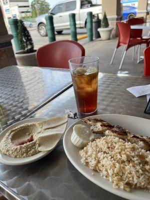 Chicken Kabob, Vermicelli Rice