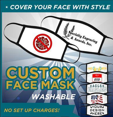 Custom printed face masks