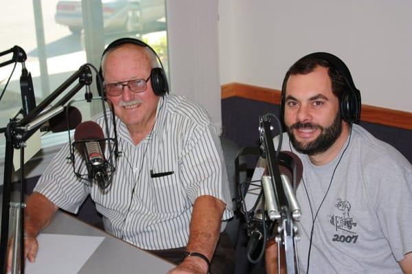 Per and Jason on the 'Motor Mouth' show, Saturdays from 8-9 AM. on  KVEC 920 AM.