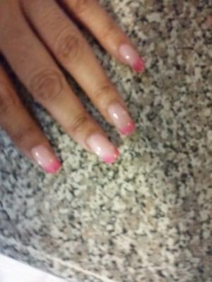 When hot nails turn light pink, cold they turn hot pink!!!