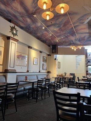 Dining area and cool ceiling