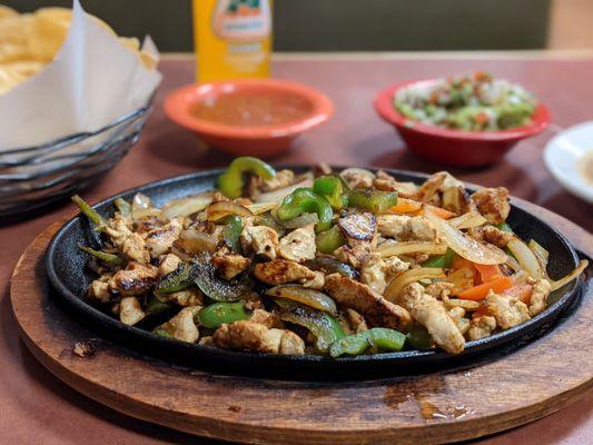 Chicken fajitas