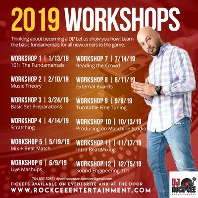 Exciting Workshop Series for all current and new DJ's out there!