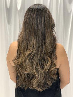 After balayage and color