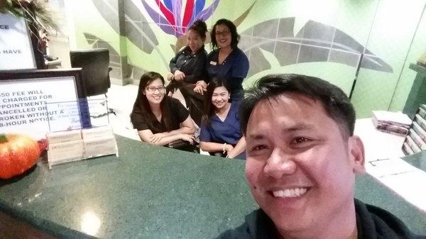 My new friends at manila dental. . See u next year guys for my new visit ..