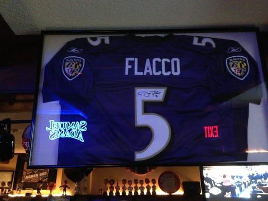 Flacco home bar...