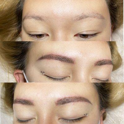 Micro blading & shading! like a combo