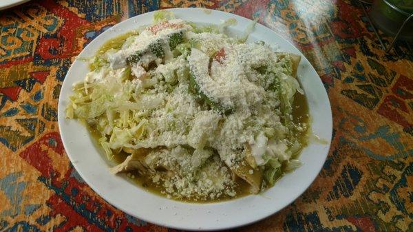 Enchiladas verdes