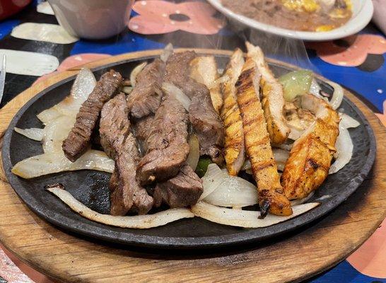 Beef and Chicken Fajitas