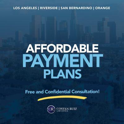 Payment Plans & Financing  Available