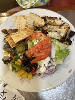 Chicken Souvlaki Platter