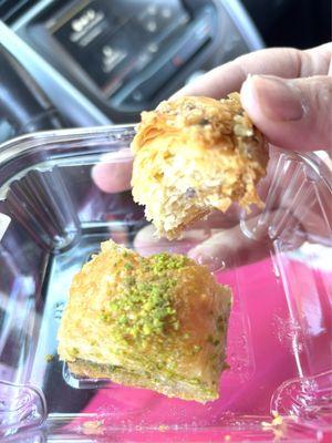 Grab a sweet like baklava on the way out. They had lots of pastries available too.