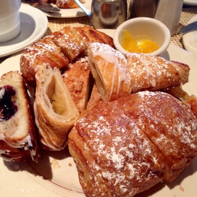 Pastry platter put out with brunch