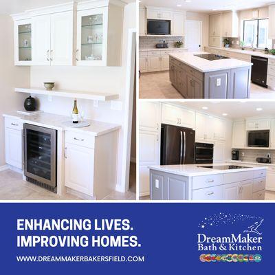 We specialize in kitchen, bath, cabinets, countertops, home office spaces, accessibility, home entertainment centers and more!