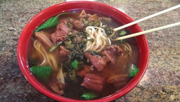 December 31 2013; Beef stew hand pulled noodle soup ($6.50).